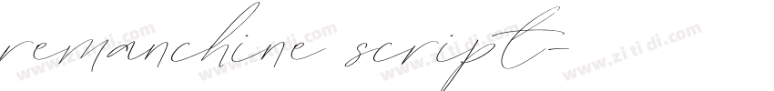 remanchine script字体转换